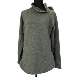 PRANA Brandie Rye Green Heather Wool Sweater Large